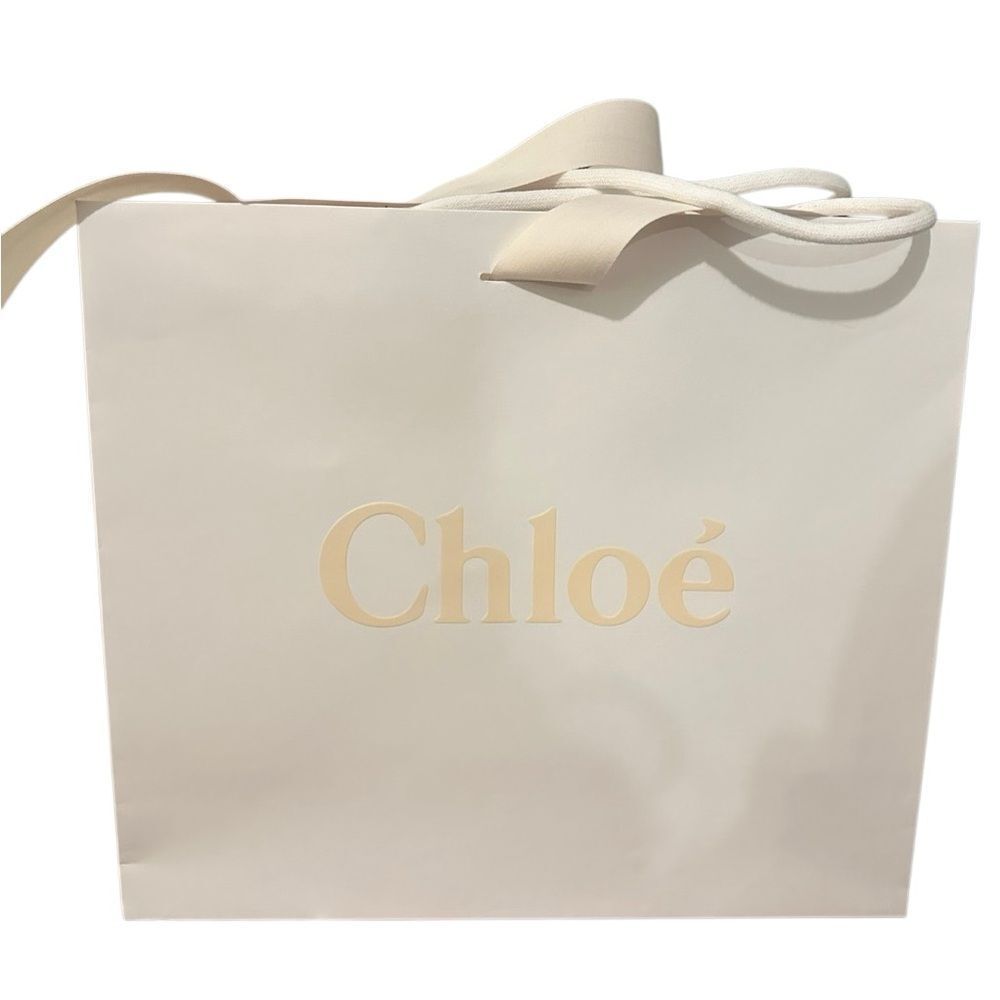 Chloe Cream Tote shopping paper Bag